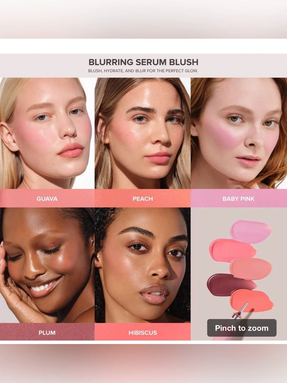 Anastasia Beverly Hills Blurring Serum Liquid Blush - set of 4